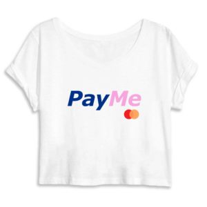 Crop Top Femme 100% Coton BIO Pay Me
